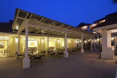 The terrace at the end of the day